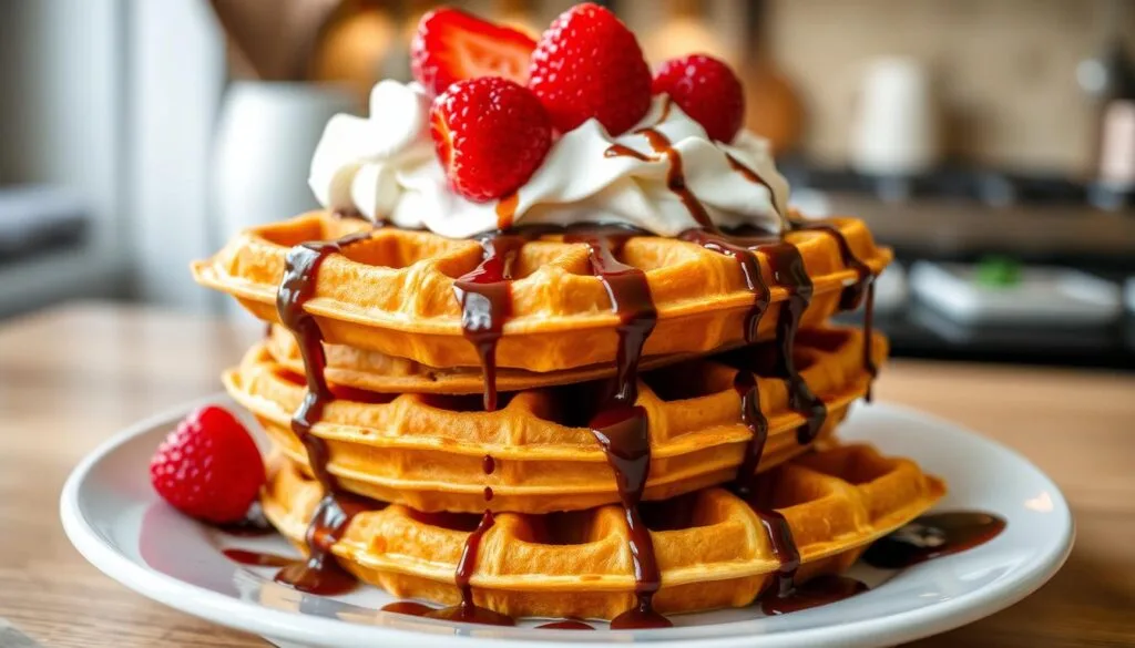 Knusprige belgische Waffeln Knusprige belgische Waffeln