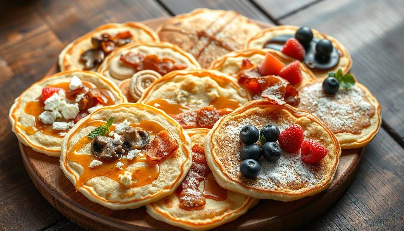Leckere herzhafte Pfannkuchen Füllung für jeden Geschmack