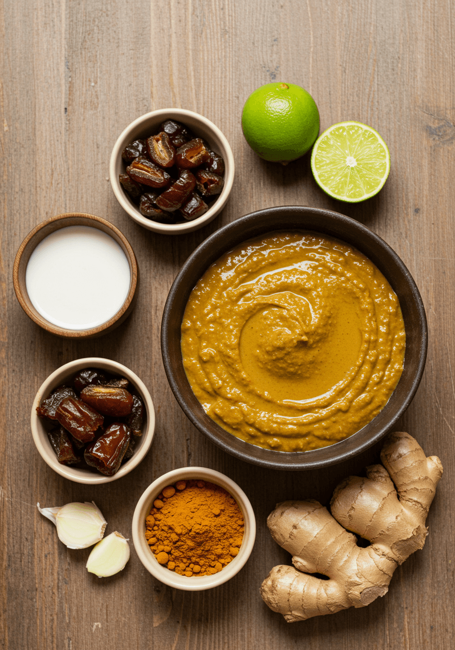 dattel curry dip