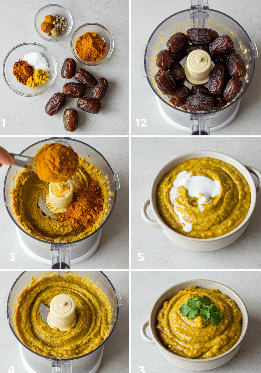 dattel curry dip
