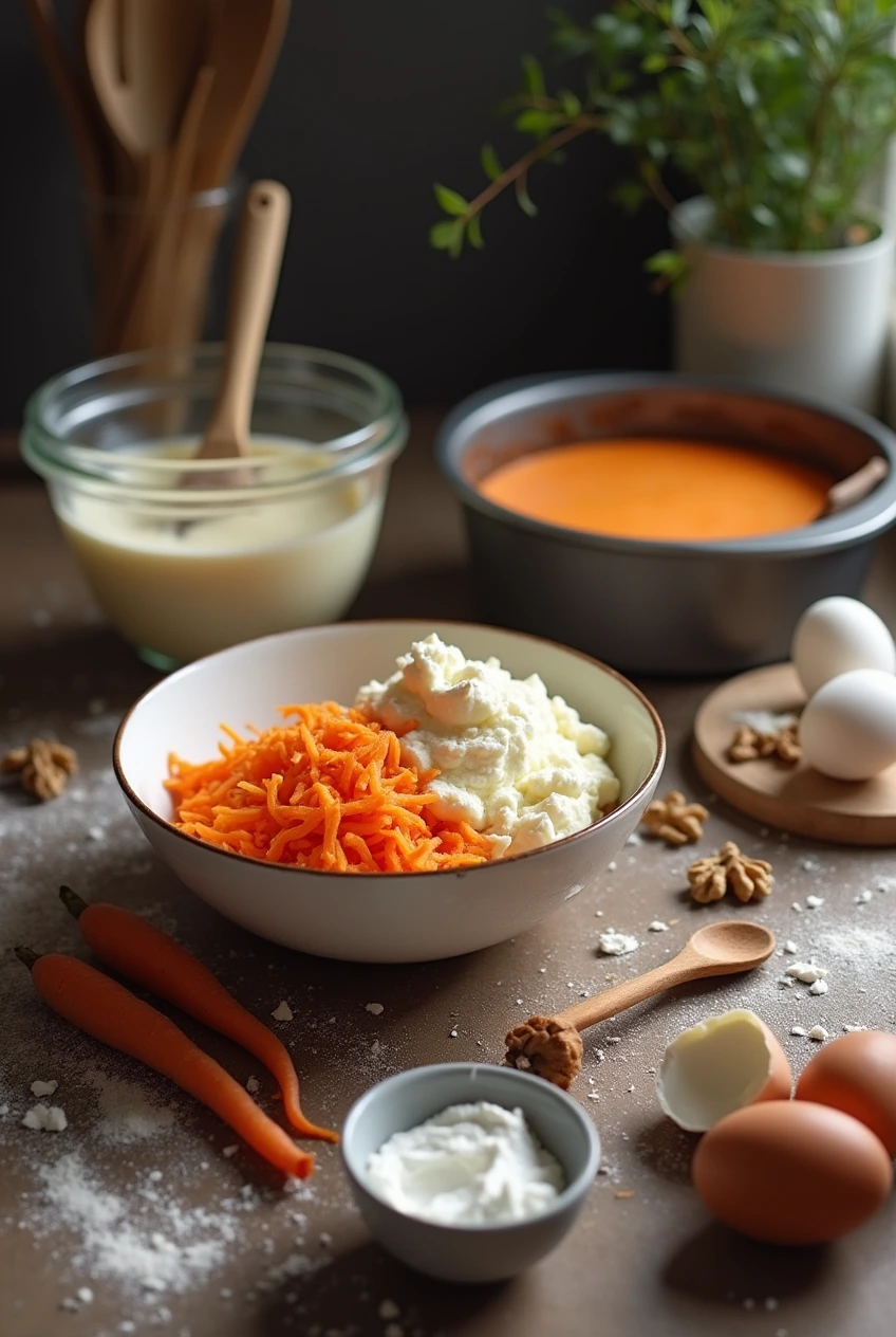 karottenkuchen mit frischkäse