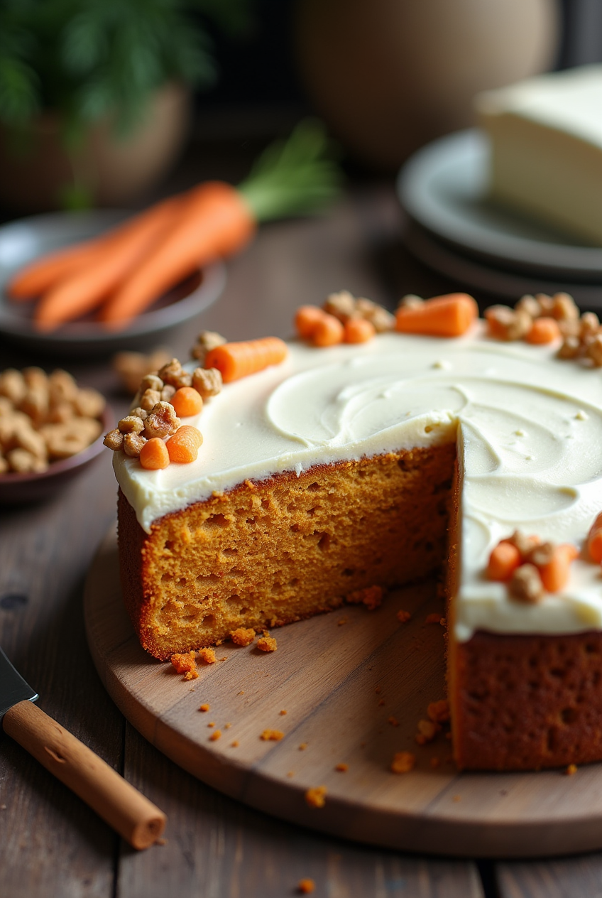 karottenkuchen mit frosting
