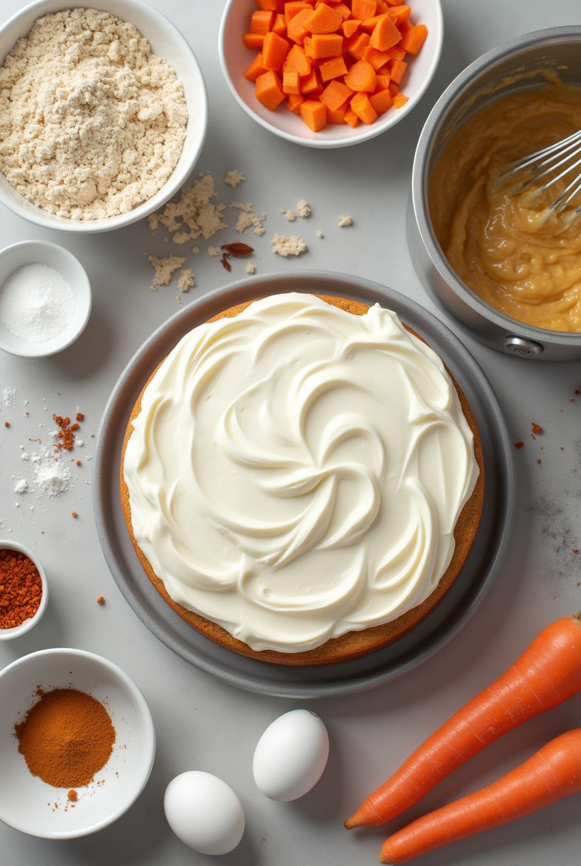 karottenkuchen mit frosting