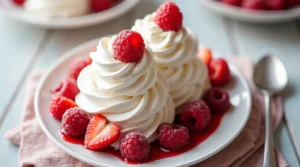 Read more about the article Dessert Baiser Himbeeren – Wie gelingt das perfekte Rezept?